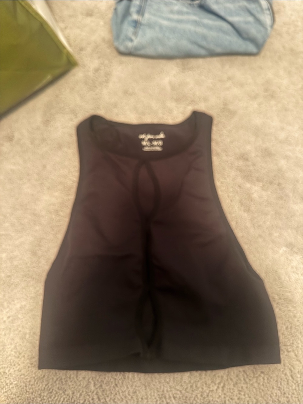 Urban Outfitters Black Crop Tank Top